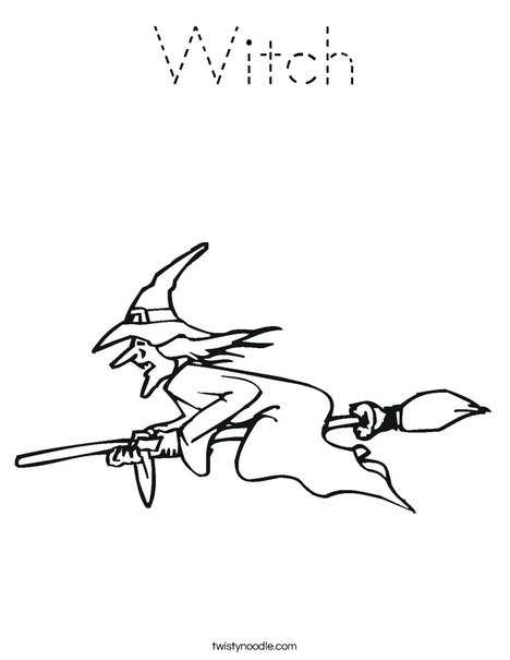 Witch Coloring Page