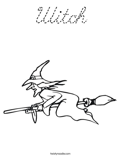 Witch Coloring Page