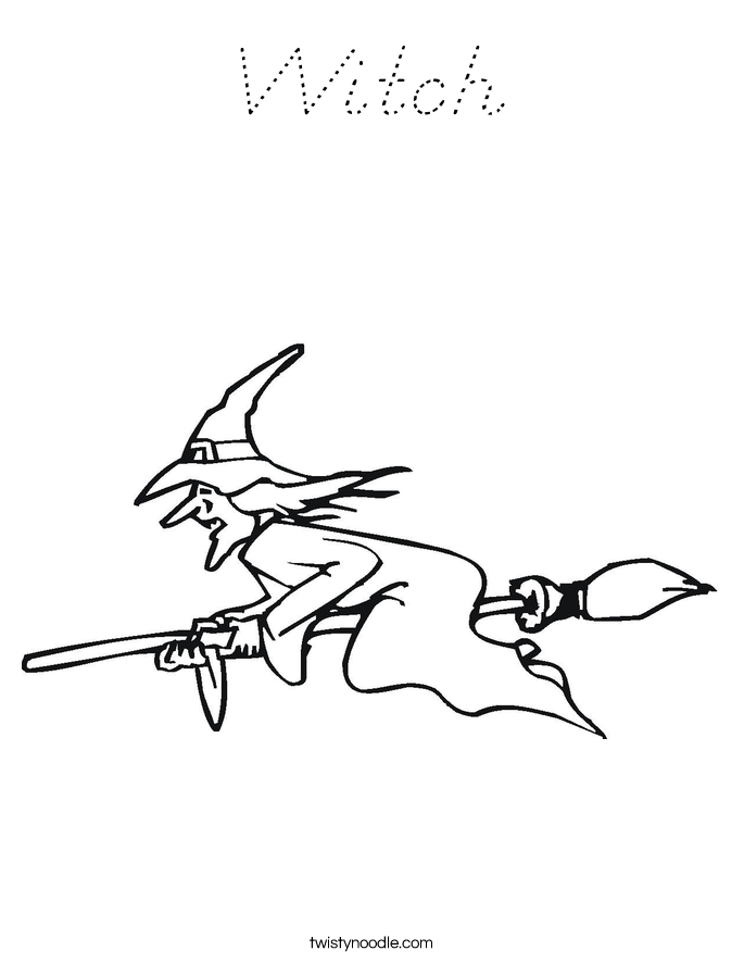 Witch Coloring Page