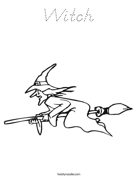 Witch Coloring Page