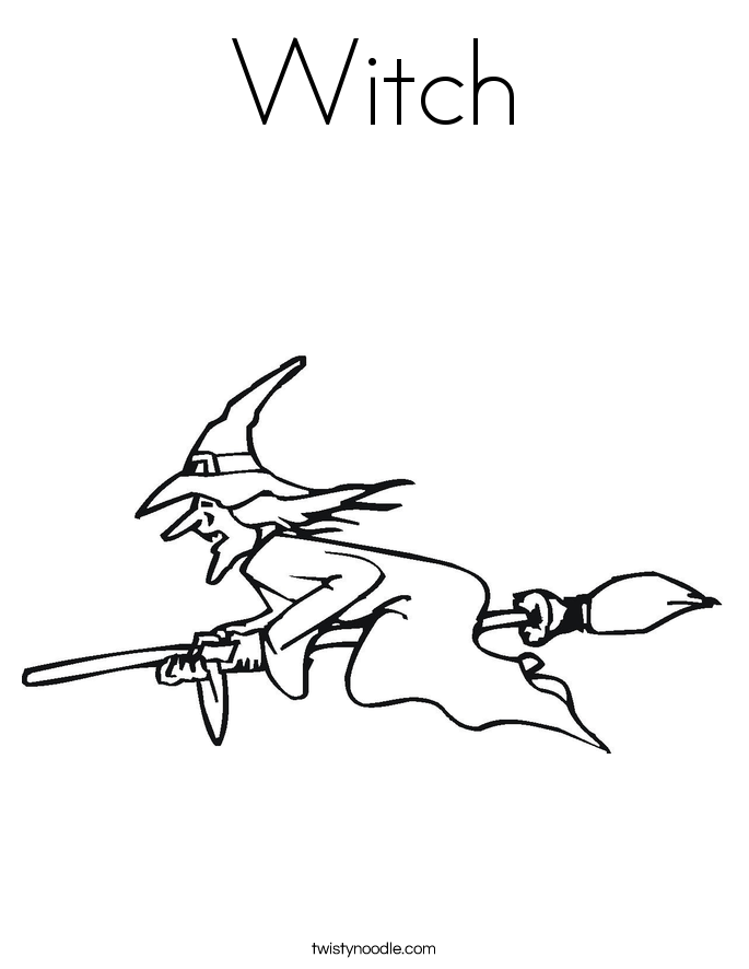 Witch Coloring Page