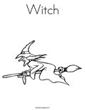 Witch Coloring Page