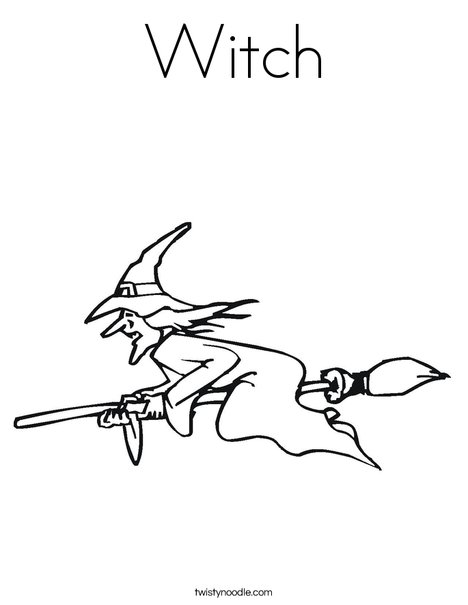 Witch Coloring Page