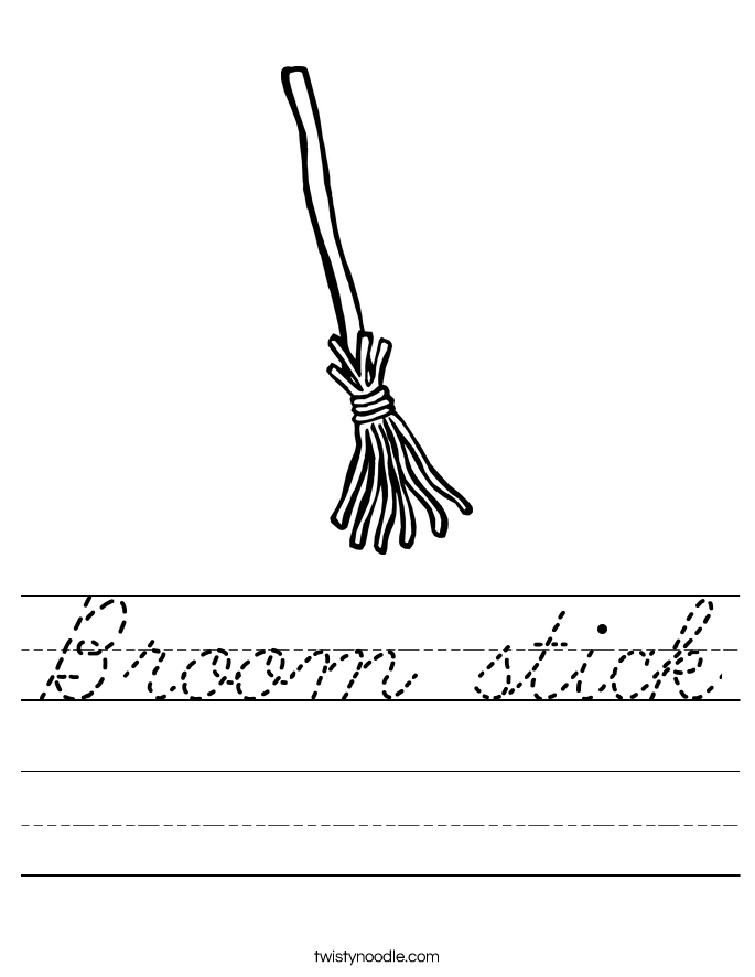 Broom stick Worksheet