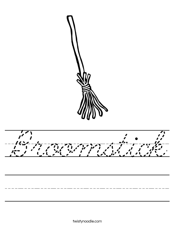Broomstick Worksheet