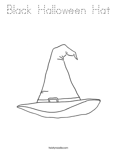 Witch's Hat Coloring Page