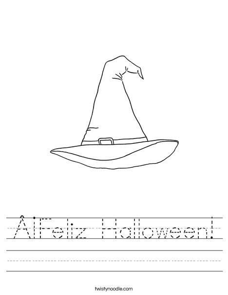 Witch's Hat Worksheet