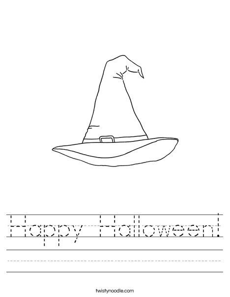 Witch's Hat Worksheet