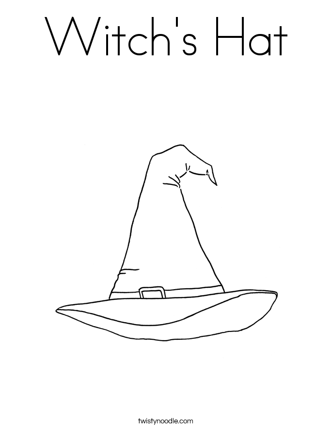 Witch s Hat Coloring Page Twisty Noodle Witch s Hat Coloring Page Twisty Noodle