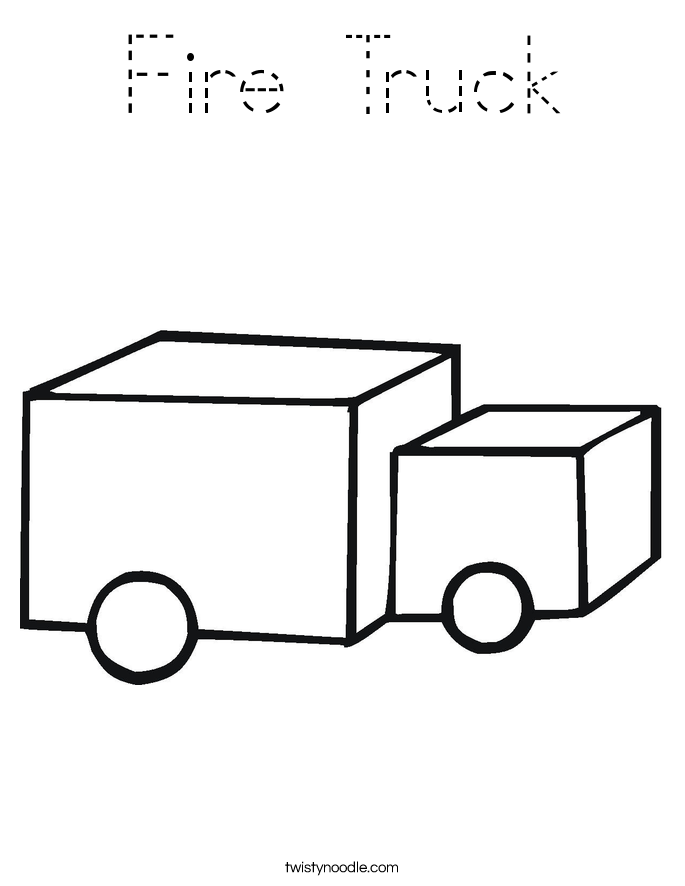 Fire Truck Coloring Page