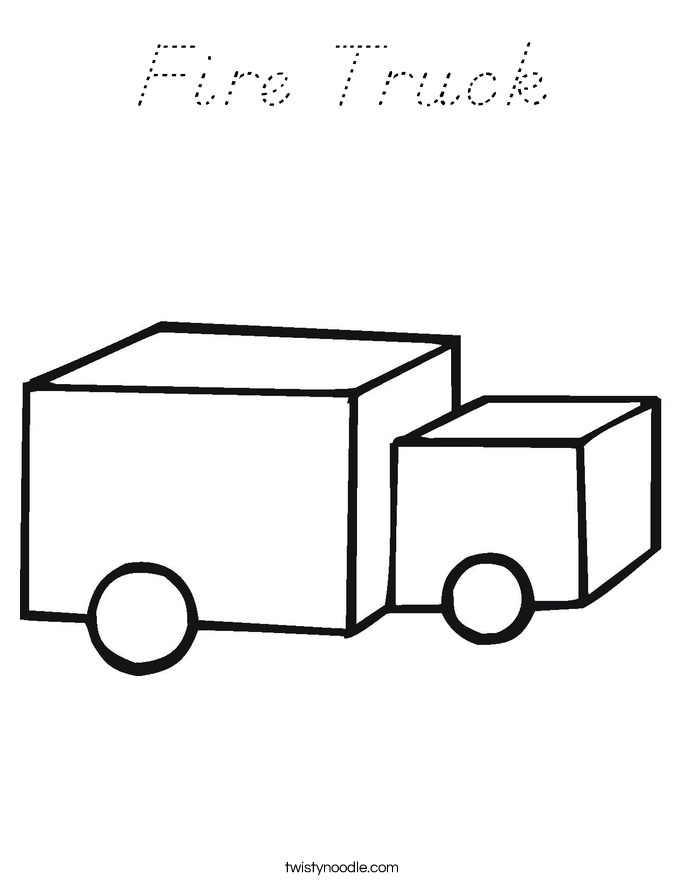 Fire Truck Coloring Page