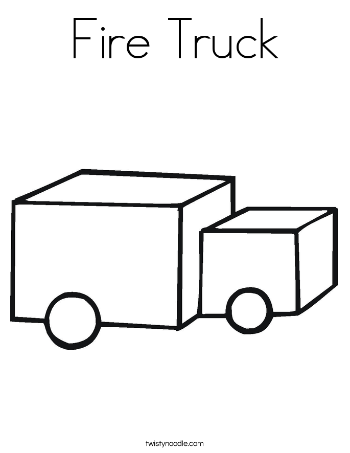 Fire Truck Coloring Page