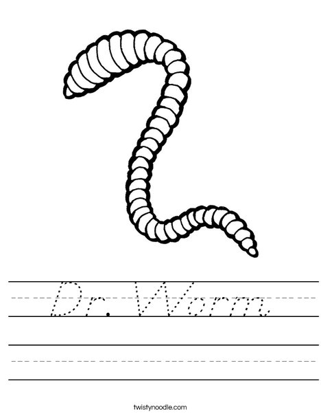 Worm Worksheet