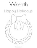 Wreath Coloring Page