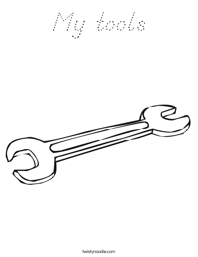 My Tools Coloring Page D Nealian Twisty Noodle My Tools Coloring Page D Nealian Twisty Noodle