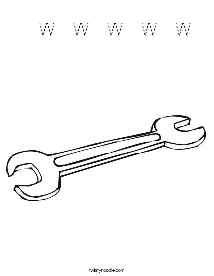  w w w w w Coloring Page