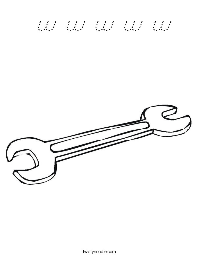  w w w w w Coloring Page