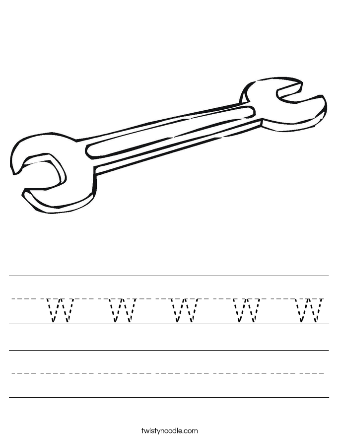  w w w w w Worksheet