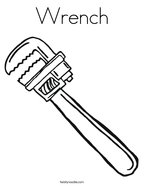 Wrench Coloring Page