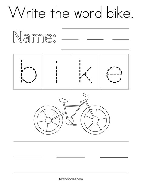 Bike word top