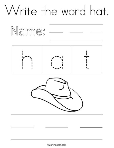 Hat word outlet