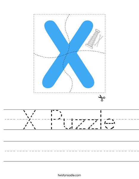 X Puzzle Worksheet