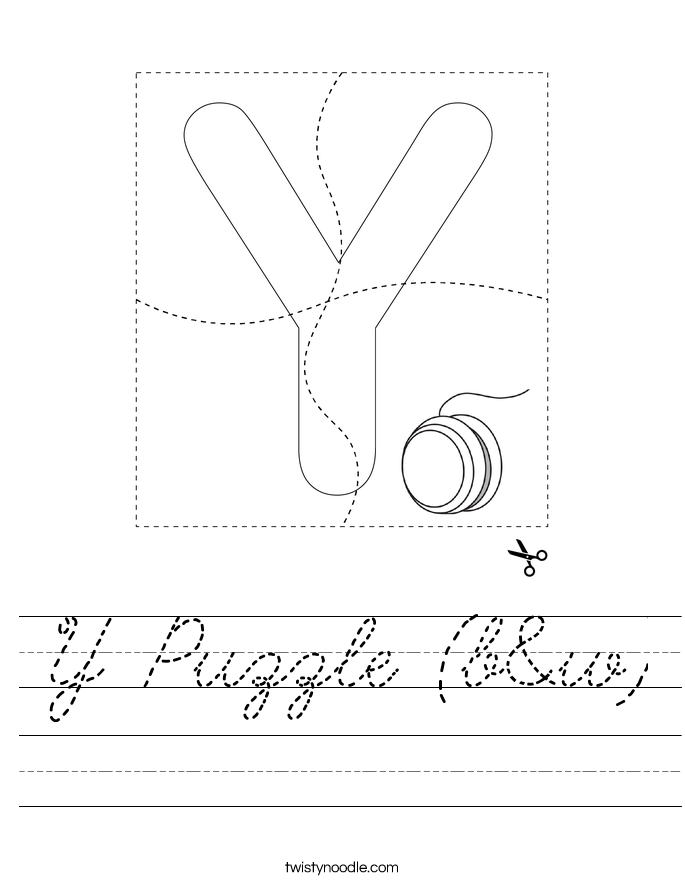 Y Puzzle (b&w) Worksheet