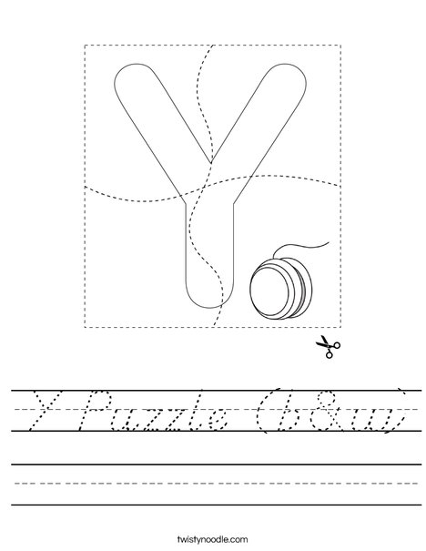 Y Puzzle (b&w Worksheet