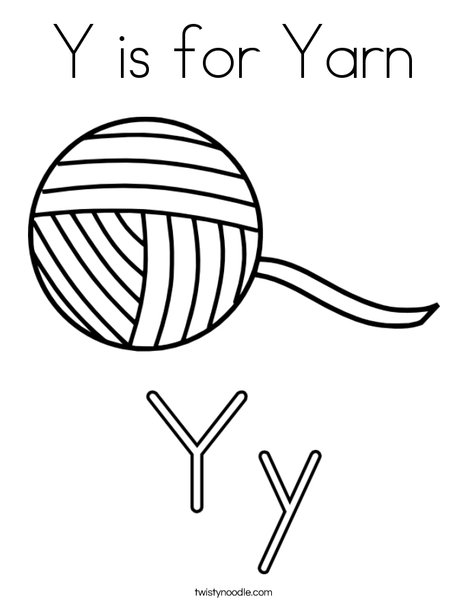Yarn Coloring Page