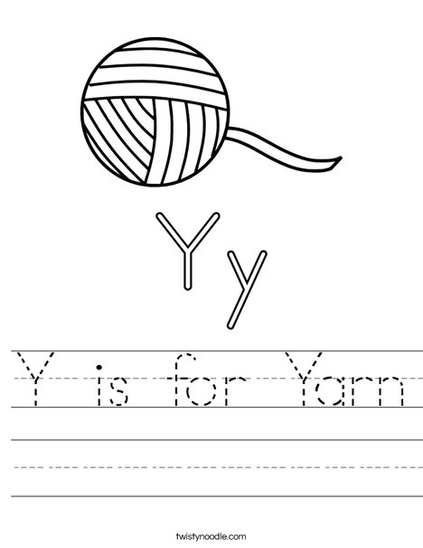 Yarn Worksheet