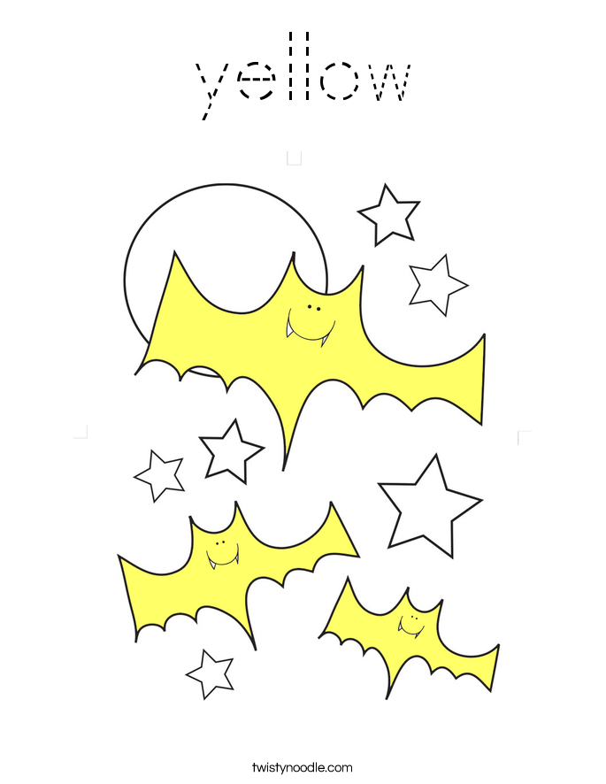 yellow Coloring Page