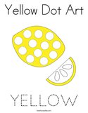 Yellow Dot Art Coloring Page