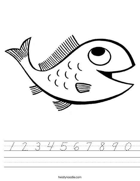 Yellow Fish Worksheet