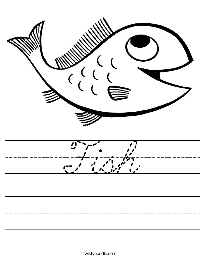 Fish Worksheet