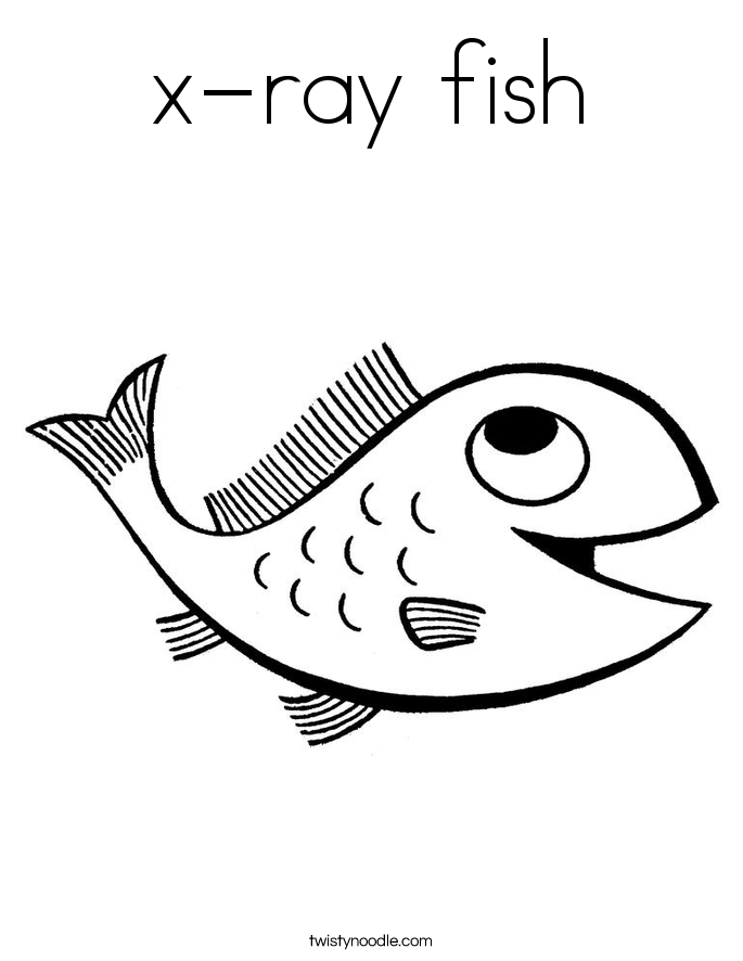 x-ray fish Coloring Page