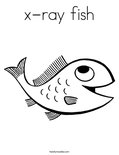 x-ray fishColoring Page