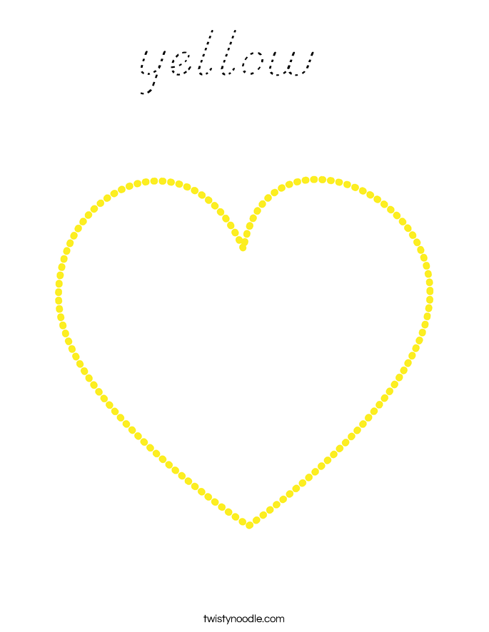 yellow  Coloring Page