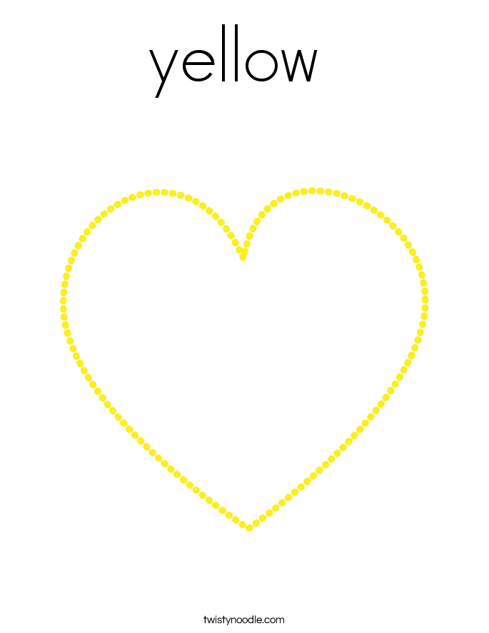 yellow  Coloring Page
