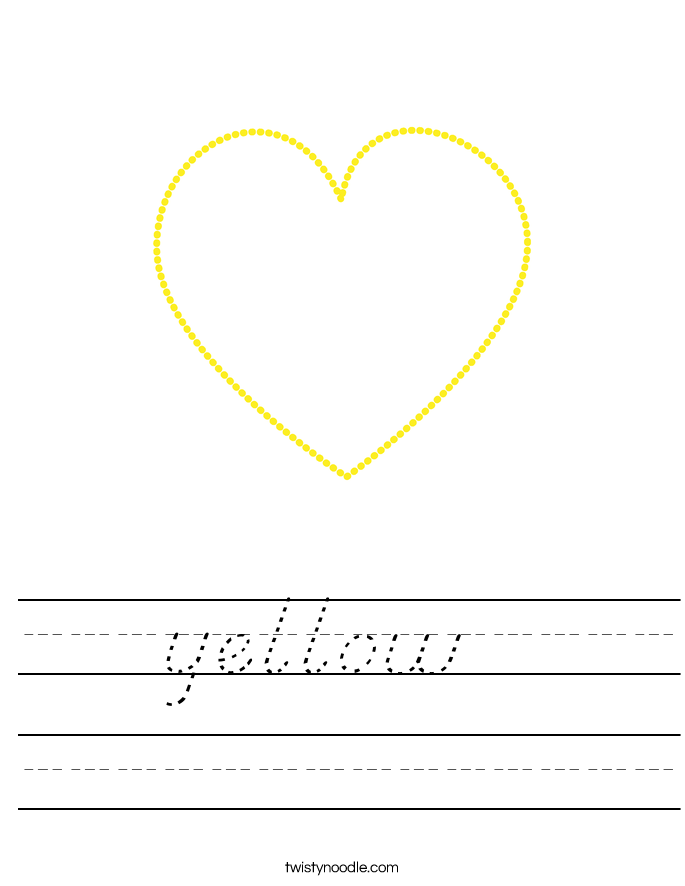 yellow  Worksheet