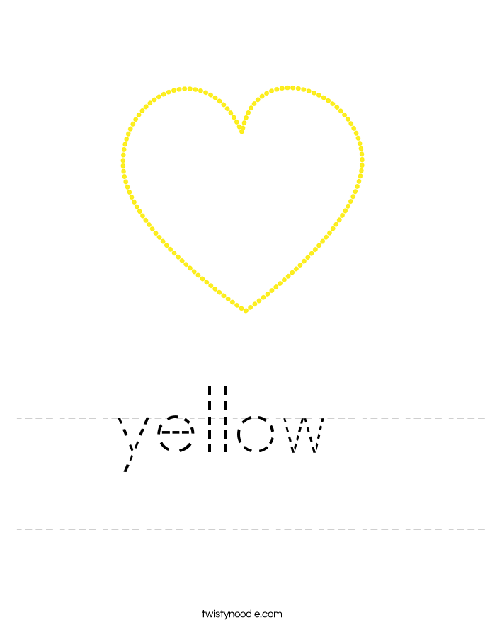 yellow  Worksheet