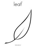 leaf Coloring Page