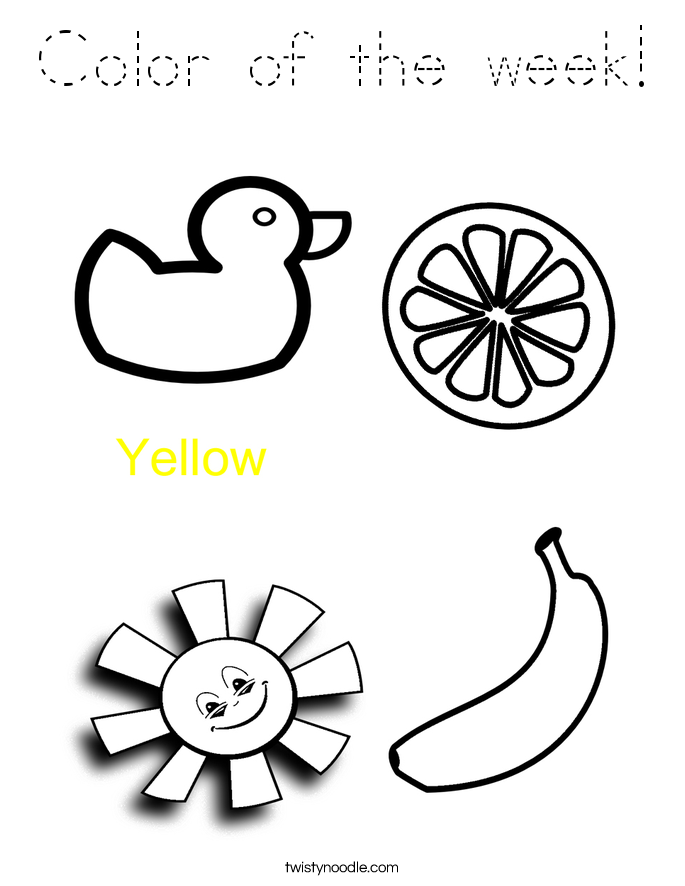 Color of the week! Coloring Page