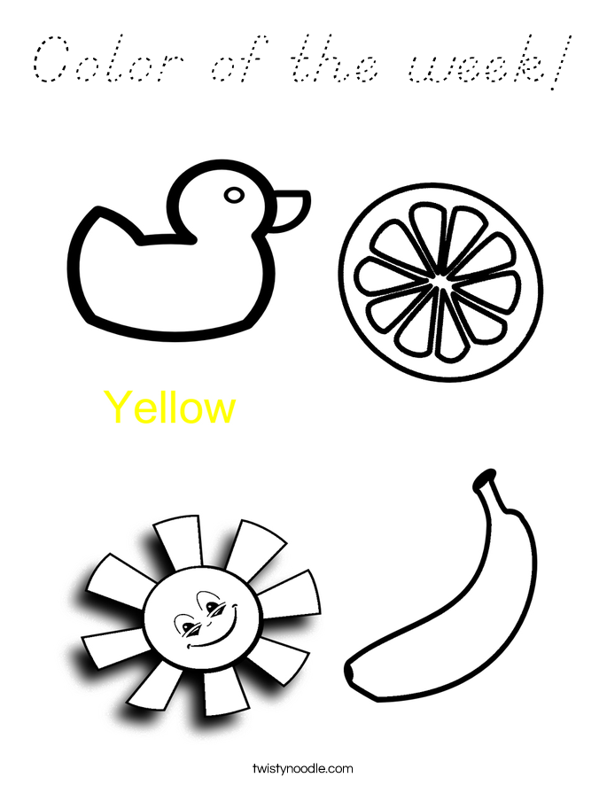 Color of the week! Coloring Page