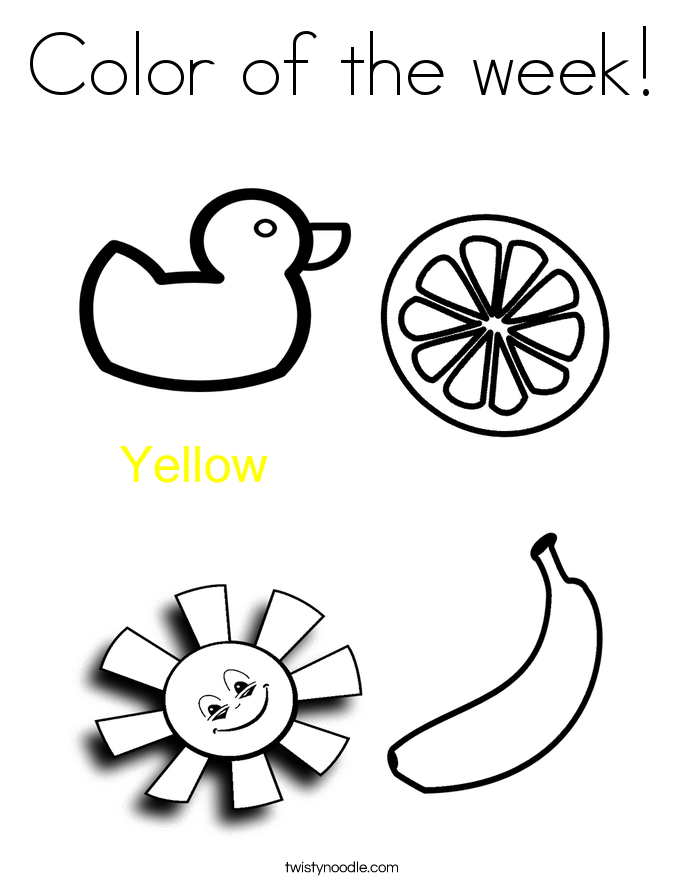Color of the week! Coloring Page