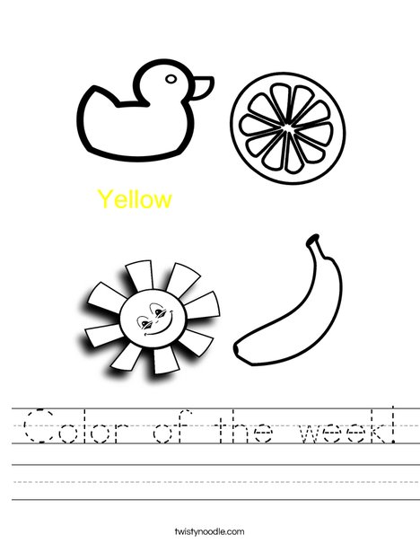 Yellow Worksheet