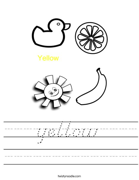 Yellow Worksheet