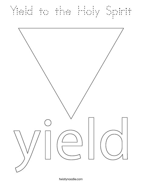 Yield Traffic Sign Coloring Page