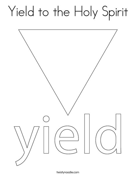Yield Traffic Sign Coloring Page