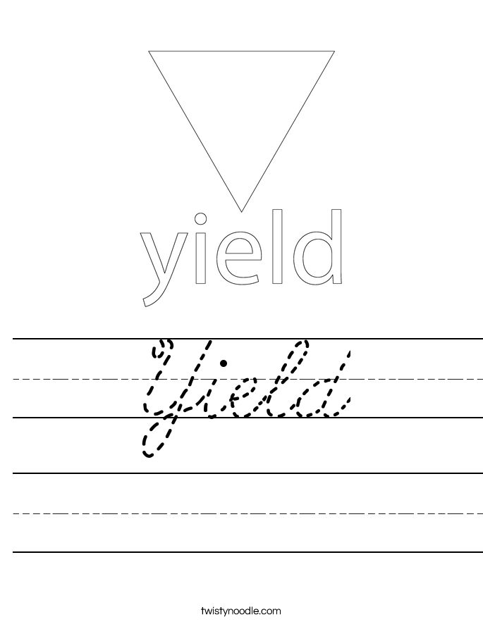 Yield Worksheet