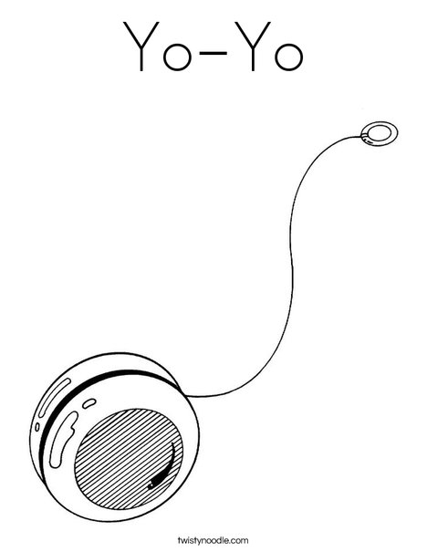 Yo-Yo Coloring Page